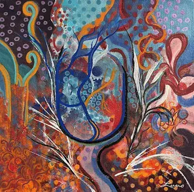 Hublot, Acrylique sur toile de Lucie Rochon (Lucro)