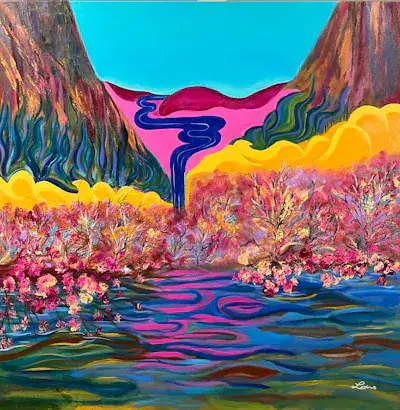 Illusion, Acrylique sur toile de Lucie Rochon (Lucro)