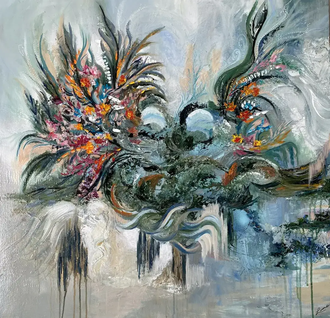 Invisible, Acrylique sur toile de Lucie Rochon (Lucro)
