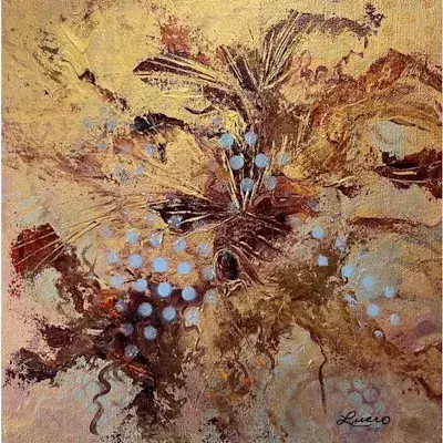 Iridescence, Acrylique sur toile de Lucie Rochon (Lucro)
