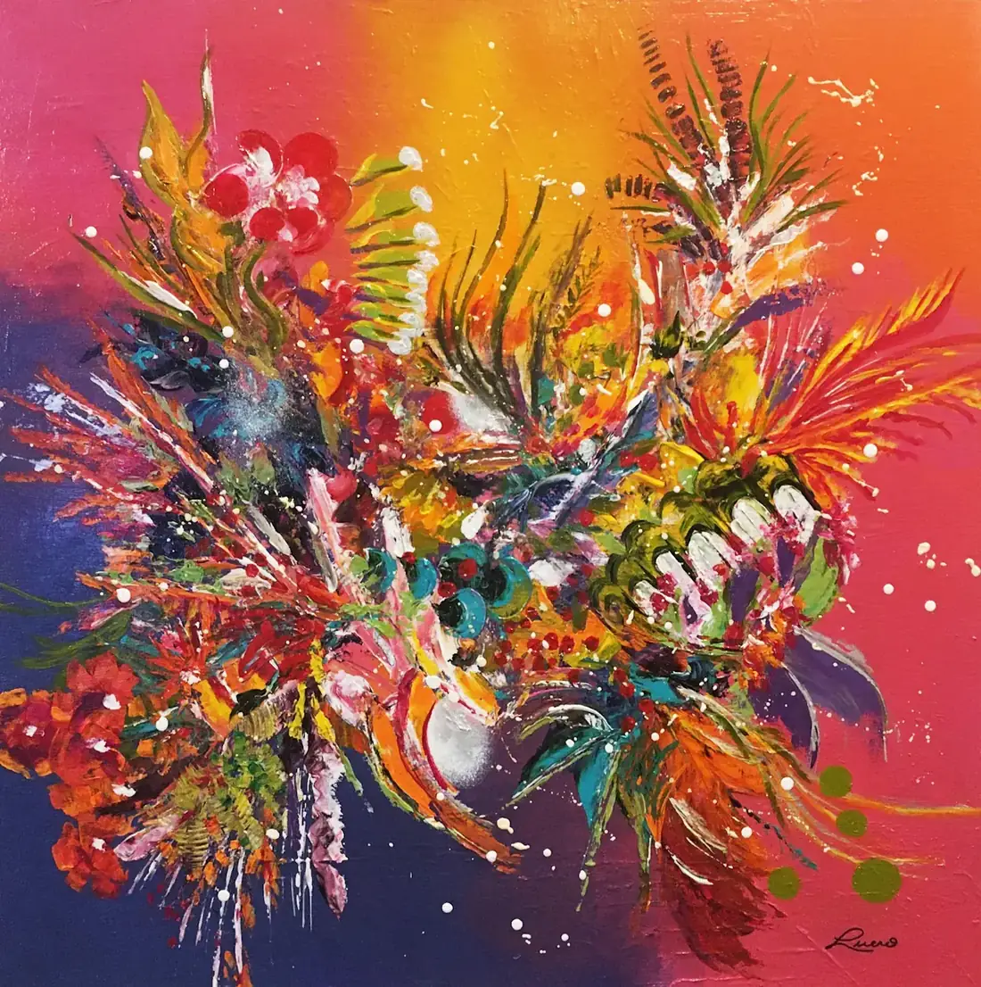 Jour de pâques, Acrylique sur toile de Lucie Rochon (Lucro)