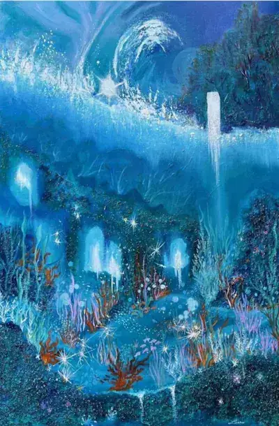 Le royaume de Neptune, œuvre de Lucie Rochon (Lucro)